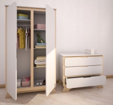 Шафа IndigoWood Nova natural wood / white
